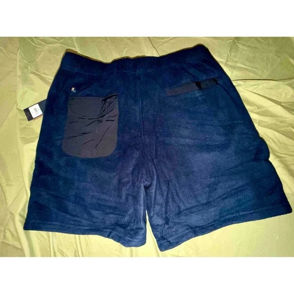 Roark Men's Campover Comfort Short Navy Blue Belted Fleece L NWT - Picture 3 of 7